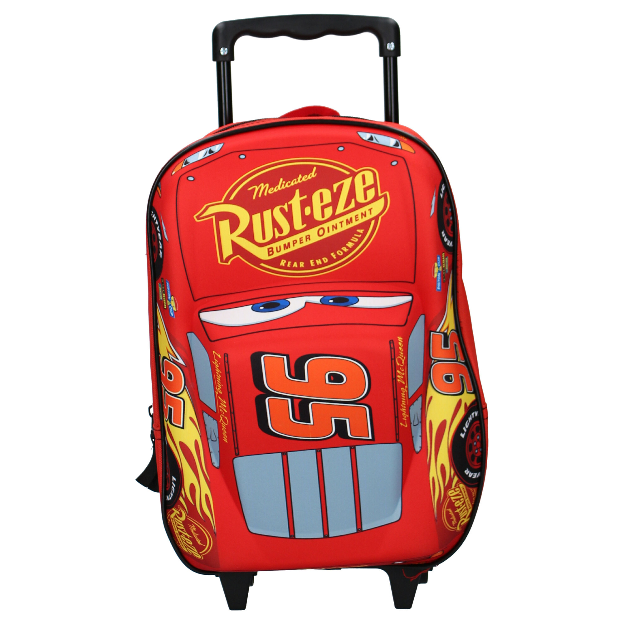 3D batoh na kolečkách Cars Piston Cup – 38 cm