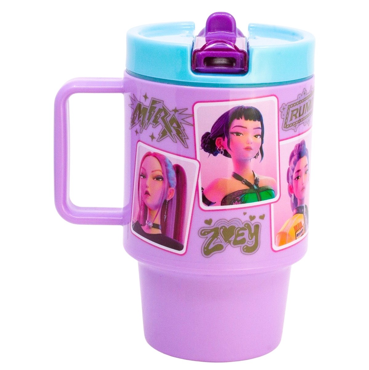 Plastový hrnek K-Pop Demon Hunters HUNTR/X s víčkem – 530 ml
