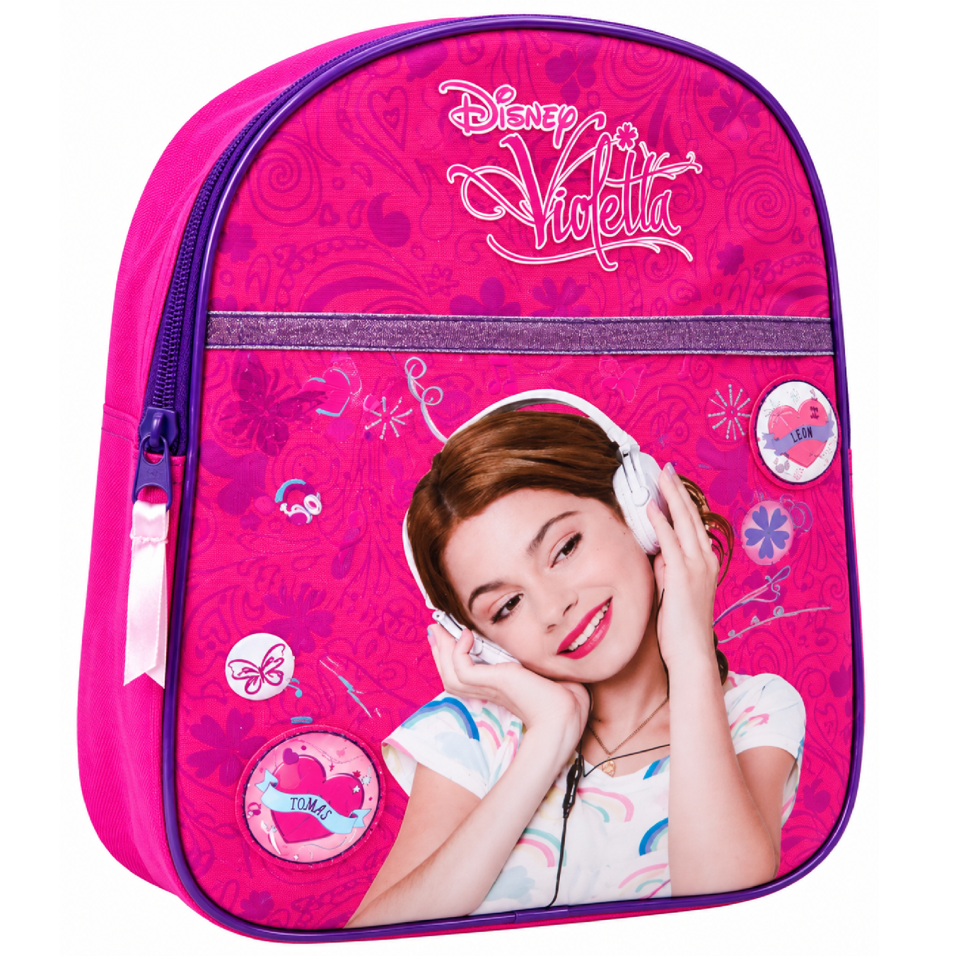 Batoh Disney Violetta malinový – 33 cm