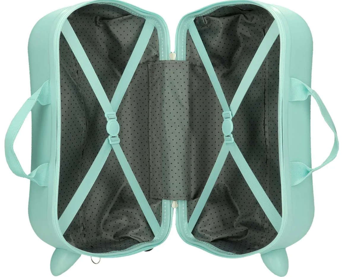 Odrážecí kufr Happy Pets Sovička tyrkysový – 45 cm, 24,6 l