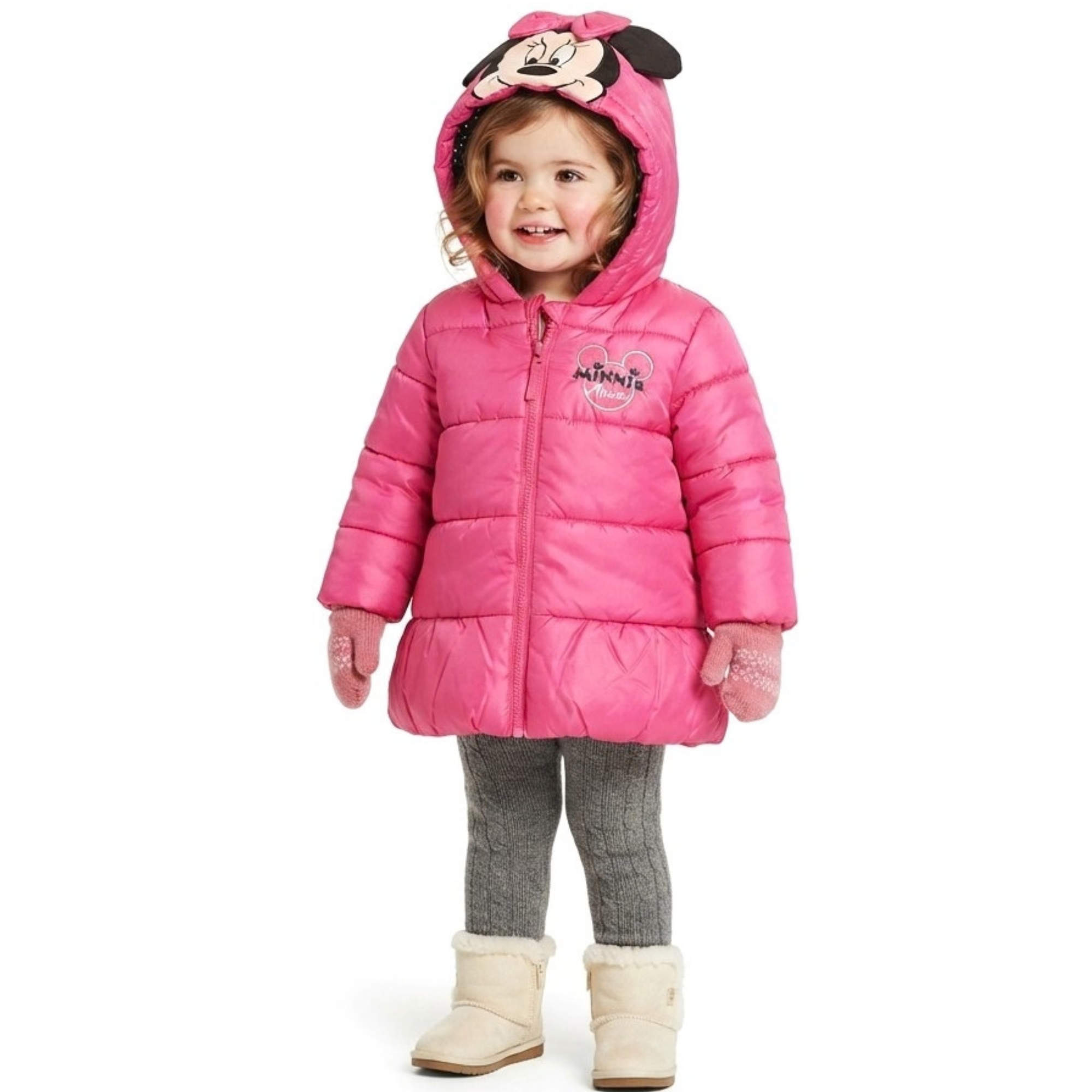 Zimní bunda Minnie Mouse růžová