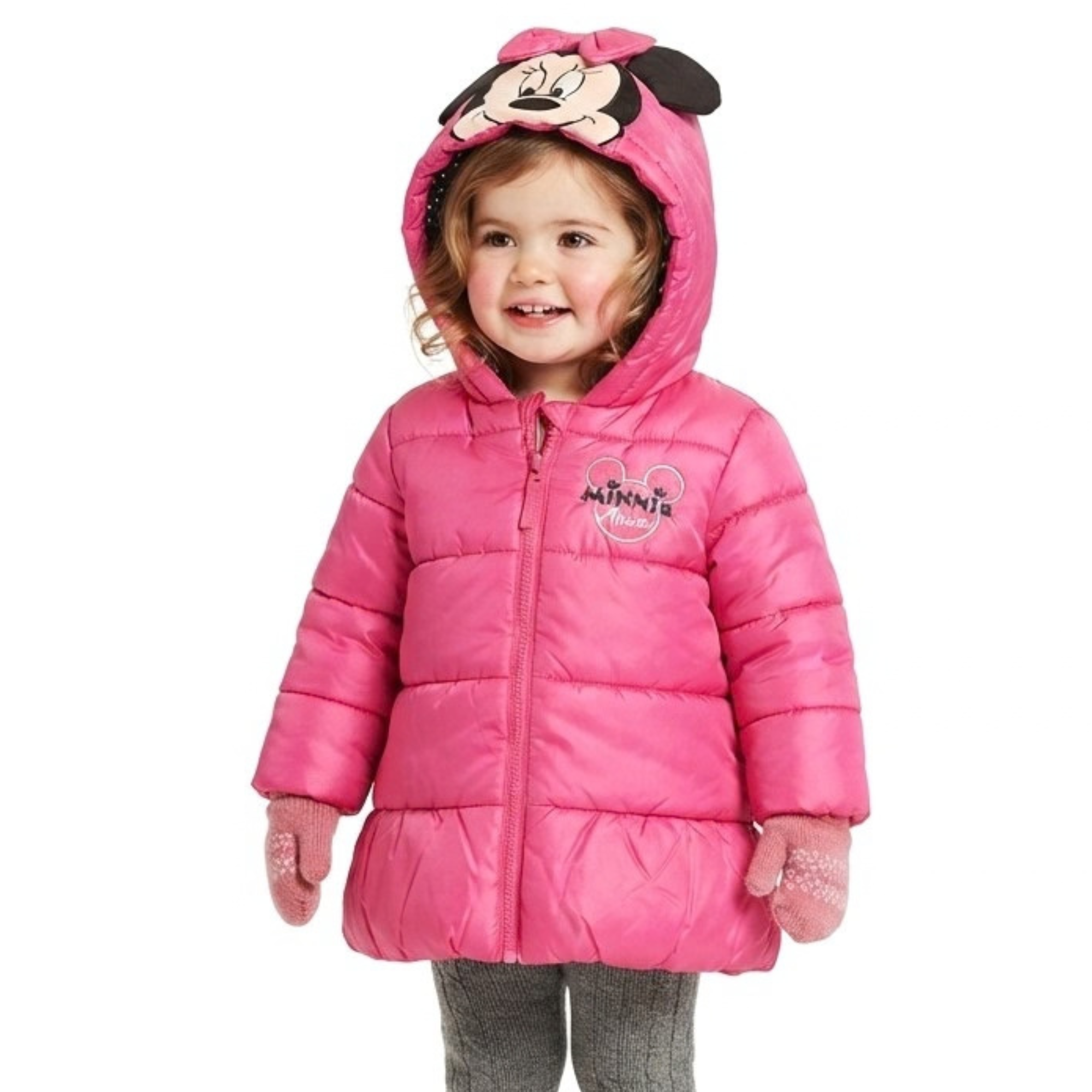 Zimní bunda Minnie Mouse růžová