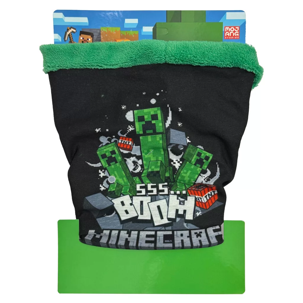 Nákrčník Minecraft Creeper černý