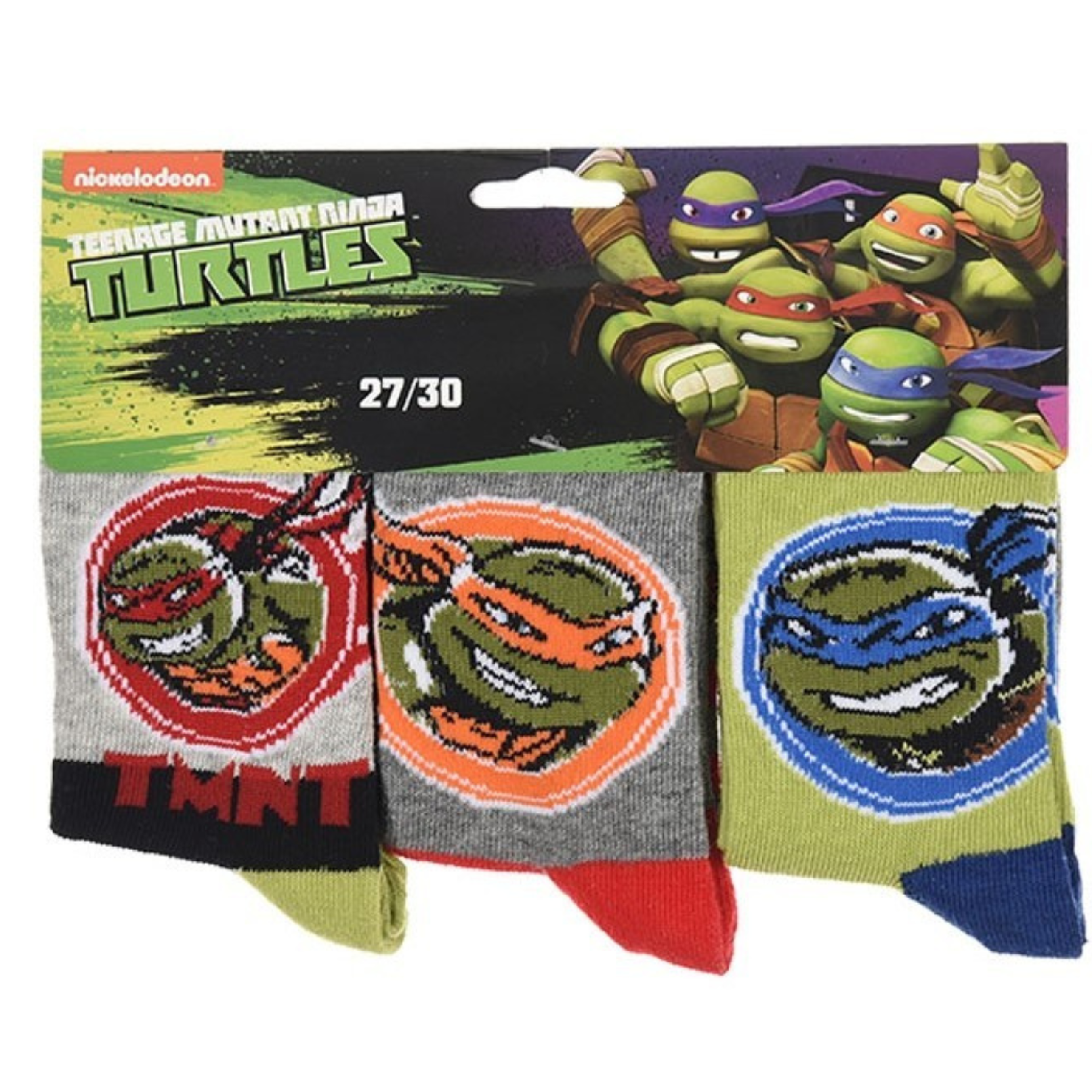 Sada ponožek Želvy Ninja multicolor – 3 páry