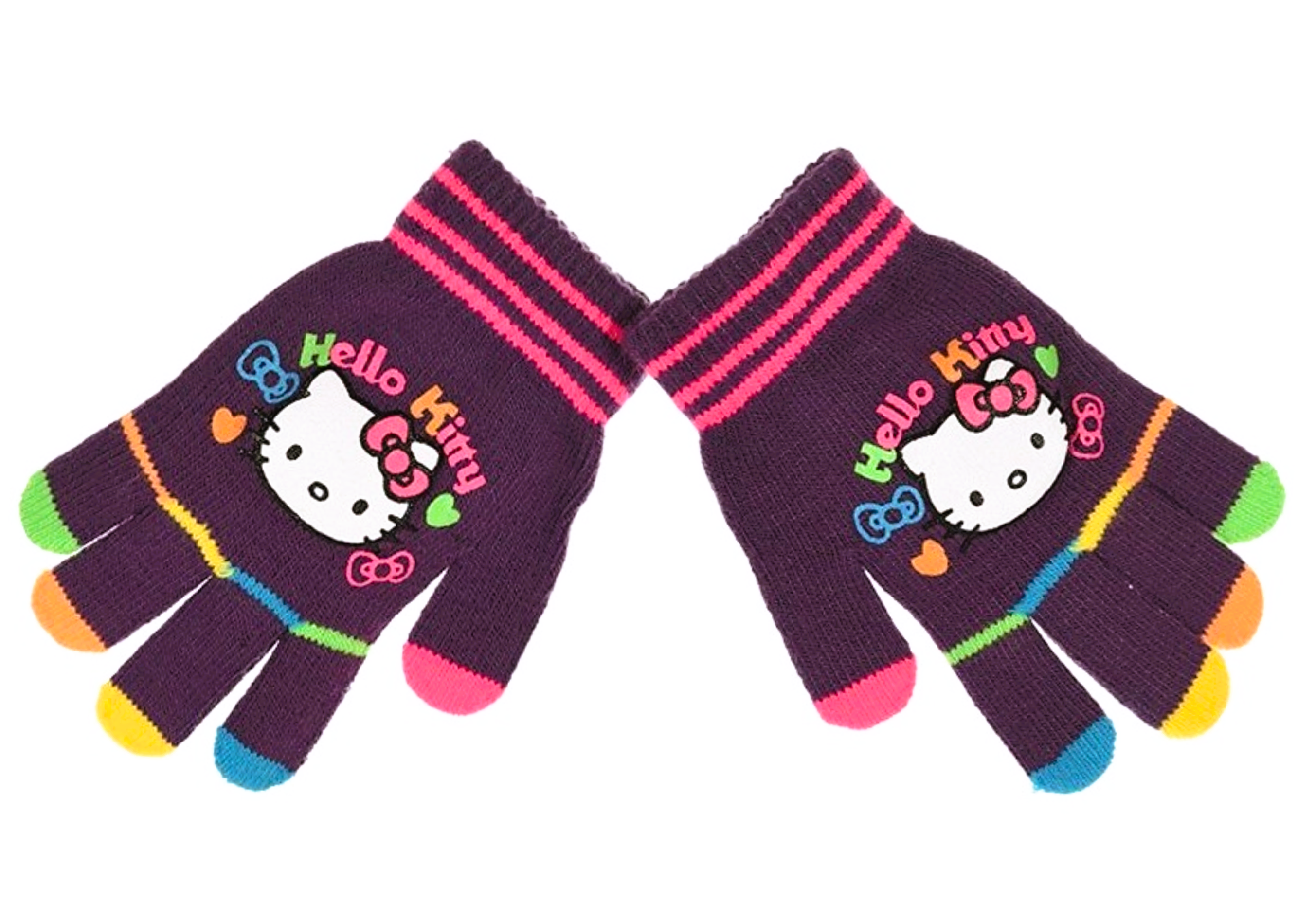 Rukavice Hello Kitty fialové
