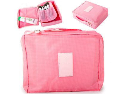 62644 5 cestovna kozmeticka taska cestovny organizer ruzova