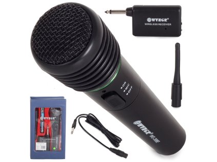 64228 5 karaoke bezdrotovy mikrofon stanica kabel