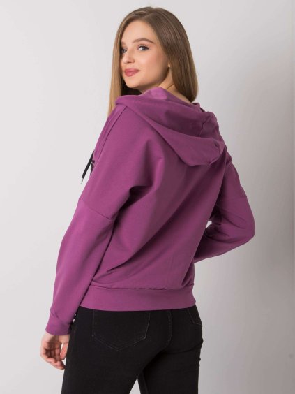 FUCHSIOVÁ MIKINA NA ZIP