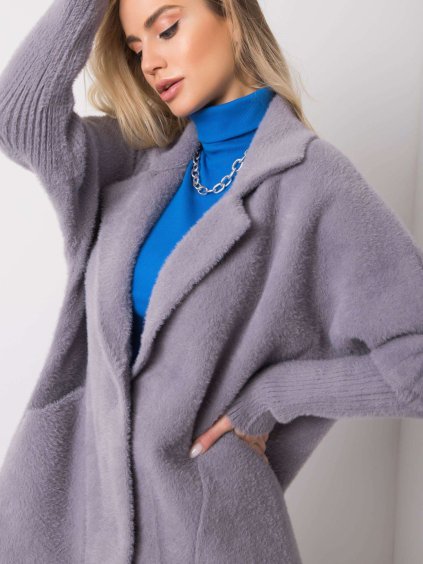 ŠEDÝ KLASICKÝ TEDDY COAT EVELINE