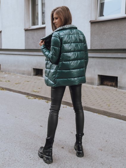 ZELENÁ PROŠÍVANÁ OBOUSTRANNÁ BUNDA