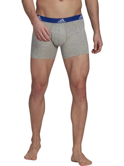 BAREVNÁ SADA BOXEREK ADIDAS LOGO BOXER BRIEFS 3 PAIRS