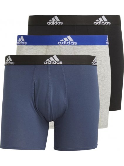 BAREVNÁ SADA BOXEREK ADIDAS LOGO BOXER BRIEFS 3 PAIRS