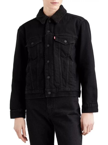 ČERNÁ DÁMSKÁ DŽÍNOVÁ BUNDA LEVI'S TRUCKER JACKET