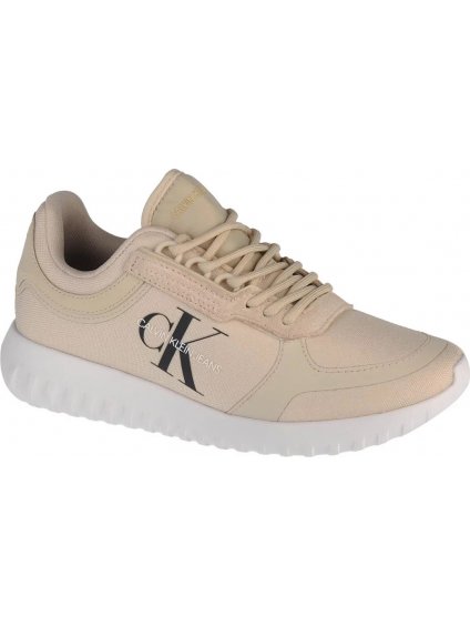 BÉŽOVÉ DÁMSKÉ TENISKY CALVIN KLEIN RUNNER LACEUP