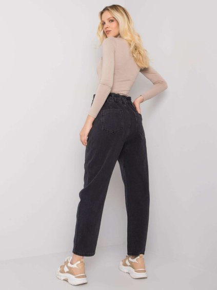 ČERNÉ DÁMSKÉ OVERSIZE KALHOTY