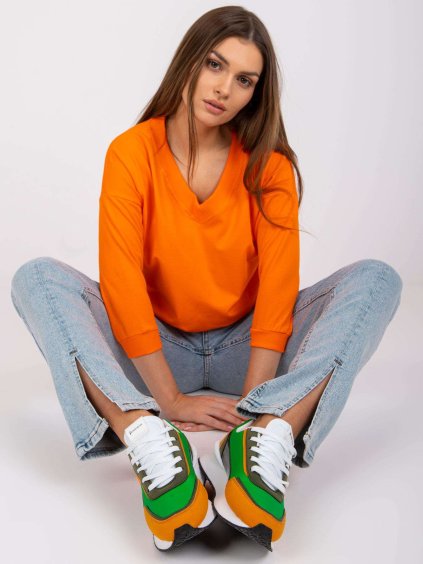 BASIC ORANŽOVÁ HALENKA OLIVIA