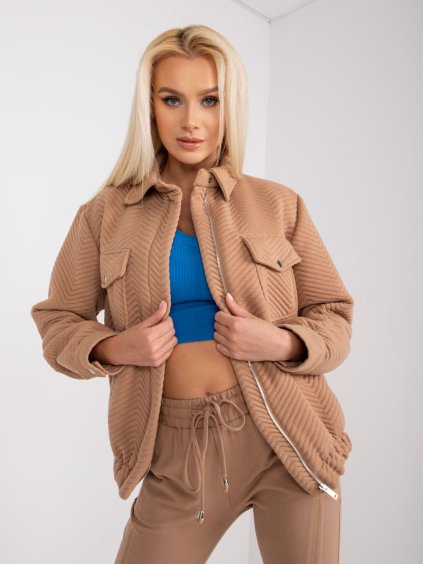 BÉŽOVÁ PŘECHODOVÁ BUNDA TIVOLI  S PROŠÍVÁNÍM (Velikost S/M)