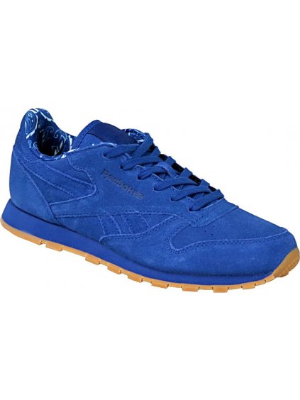 MODRÉ DĚTSKÉ TENISKY REEBOK CLASSIC LTHR TDC