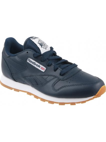 TMAVĚ MODRÉ DĚTSKÉ TENISKY REEBOK CLASSIC LEATHER