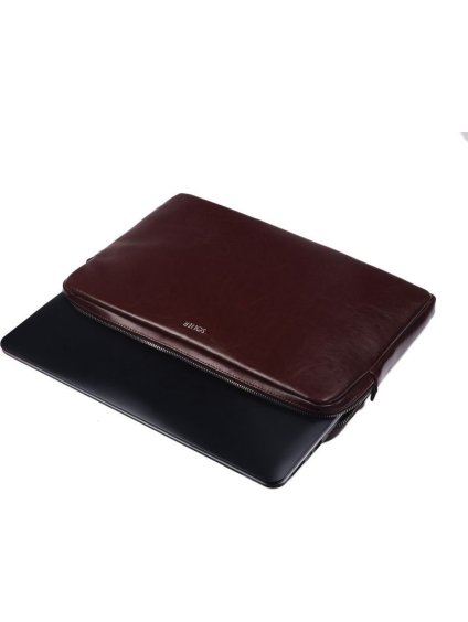 KOŽENÉ VÍNOVÉ POUZDRO PRO NOTEBOOK 15"