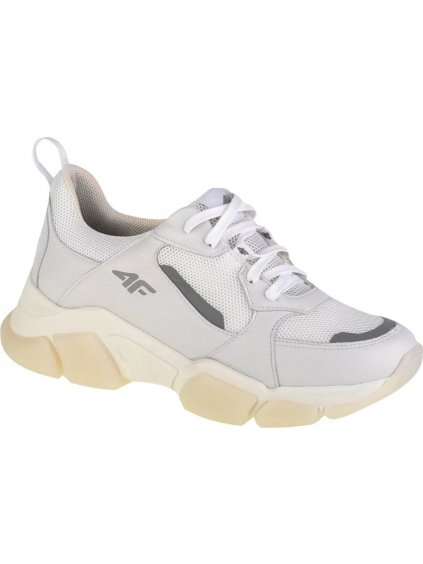 BÍLÉ DÁMSKÉ TENISKY 4F WMN'S CASUAL