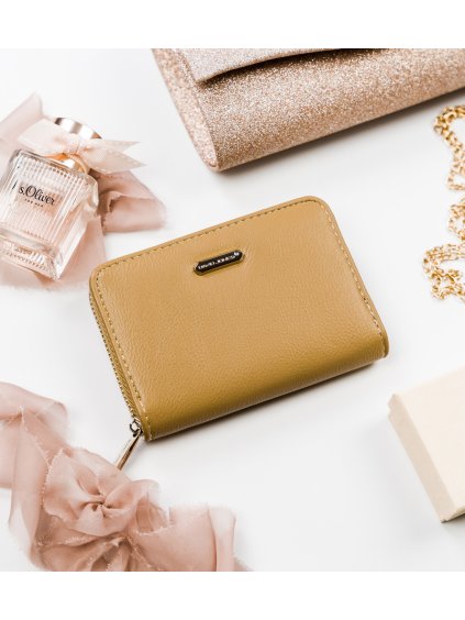 DAVID JONES DÁMSKÁ BÉŽOVÁ PENĚŽENKA Z EKO KŮŽE Z040