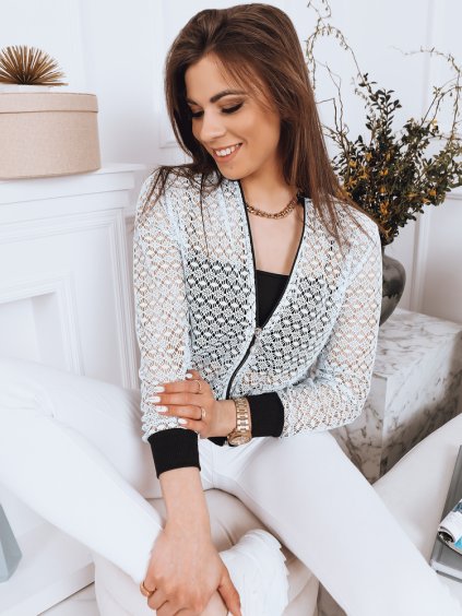 SVĚTLE MODRÝ KRAJKOVANÝ BOMBER TIRISH (Velikost S)