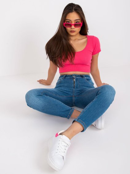 MODRÉ SKINNY DŽÍNY ANTIBES (Velikost 42)