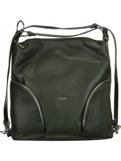 ROVICKY TMAVĚ ZELENÁ SHOPPER KABELKA/BATOH (Velikost ONE SIZE)