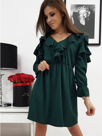 ZELENÉ SPOLEČENSKÉ ŠATY CELINE (Velikost ONE SIZE)