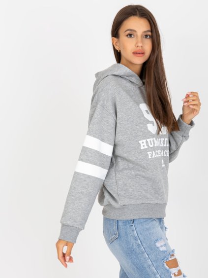 ŠEDÁ SPORTOVNÍ MIKINA "90"