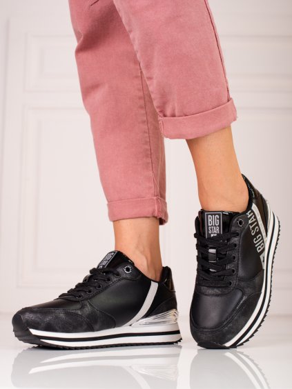 ČERNÉ BIG STAR SNEAKERSY KK274438B