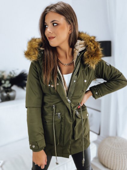 KHAKI ZATEPLENÁ PARKA AMAYA