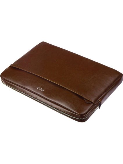 HNĚDÉ KOŽENÉ POUZDRO PRO NOTEBOOK 15"