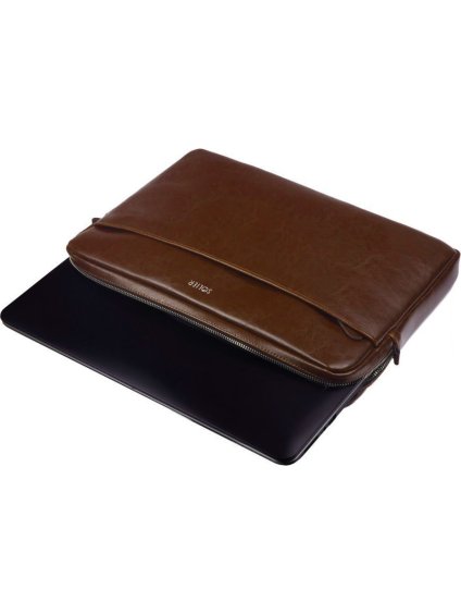 HNĚDÉ KOŽENÉ POUZDRO PRO NOTEBOOK 15"