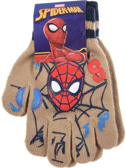 SPIDER-MAN BÉŽOVÉ CHLAPECKÉ RUKAVIČKY