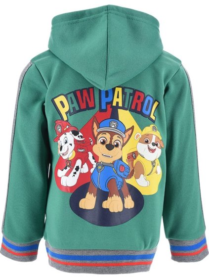 PAW PATROL ZELENÁ TEPLÁ MIKINA