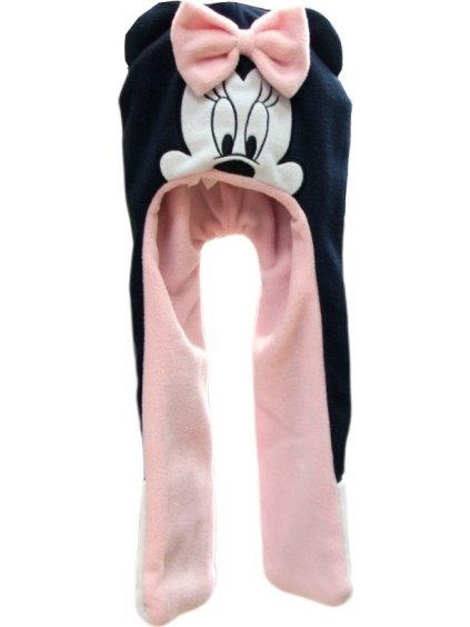 DISNEY MINNIE MOUSE ČERNO-RŮŽOVÁ ČEPICE