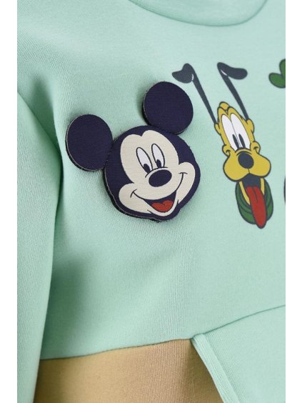 DISNEY MIKINA S POTISKY - MINTOVÁ/BÉŽOVÁ