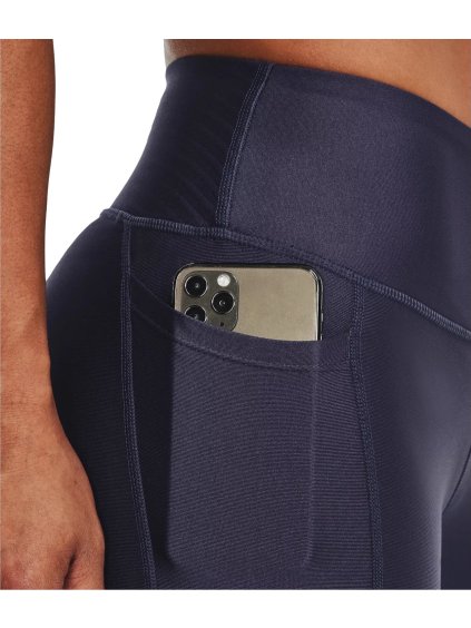 TMAVĚ FIALOVÉ DÁMSKÉ LEGÍNY UNDER ARMOUR HEATGEAR NO-SLIP WAISTBAND LEGGINGS