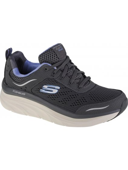 ŠEDÉ DÁMSKÉ TENISKY SKECHERS D'LUX WALKER - INFINITE MOTION