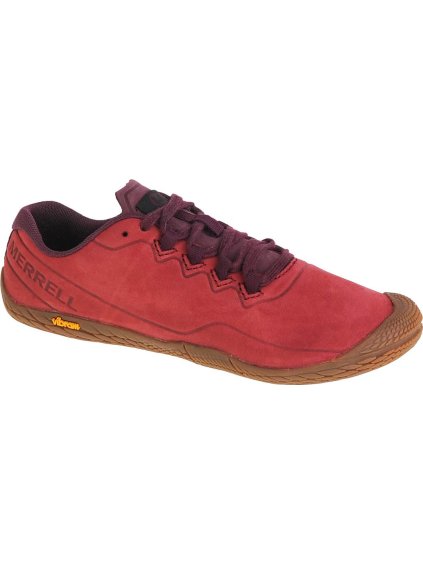 ČERVENÉ DÁMSKÉ TURISTICKÉ BOTY MERRELL VAPOR GLOVE 3 LUNA LEATHER (Velikost 38)