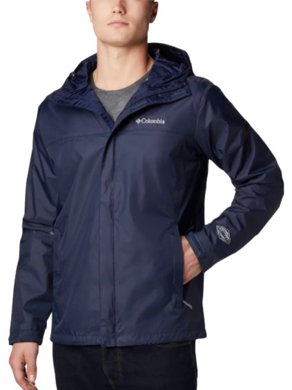 TMAVĚ MODRÁ TURISTICKÁ BUNDA COLUMBIA WATERTIGHT II RAIN JACKET (Velikost L)