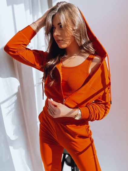 ORANŽOVÁ MIKINA NA ZIP MY LOVE