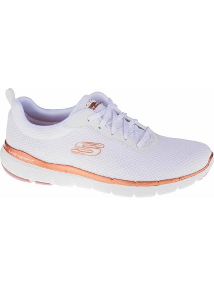 BÍLÉ DÁMSKÉ TENISKY SKECHERS FLEX APPEAL 3.0