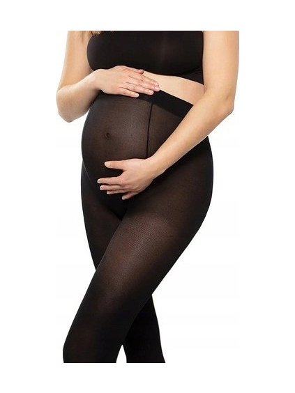 TĚHOTENSKÉ SILONKY GATTA BODY PROTECT BEAUTY 40 DEN (Velikost S, Barva černá)
