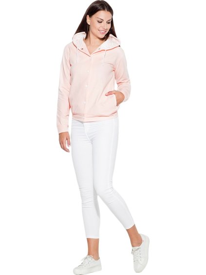 MIKINA SE ZAPÍNÁNÍM NA CVOČKY K190 PINK