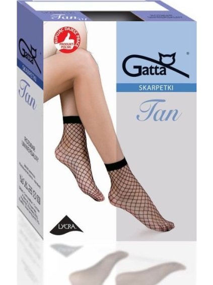 SÍŤOVANÉ PONOŽKY GATTA TAN (Barva černá, Velikost ONE SIZE)