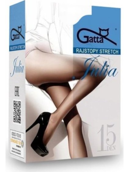 SILONKY GATTA JULIA 15 DEN PLUS SIZE (Velikost XL, Barva karamelová)