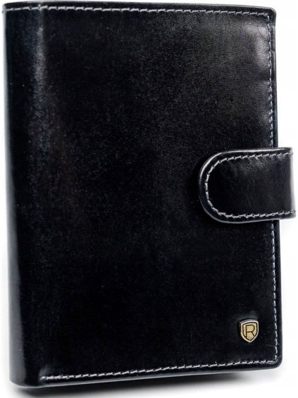 ROVICKY ČERNÁ KOŽENÁ PÁNSKÁ PENĚŽENKA L175 (Velikost ONE SIZE)